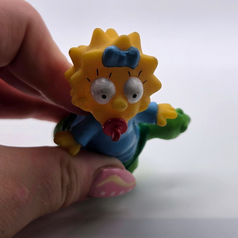 The Simpsons Maggie Simpson PVC Figure 2in Blue Fair 1990 Matt Groening - Picture 5 of 7